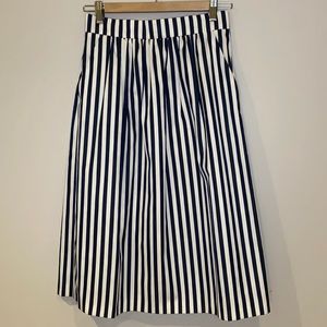 Vintage midi skirt in stripe sz XS